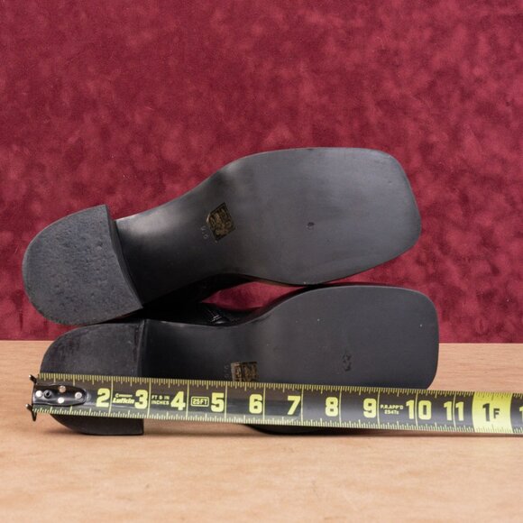 Jeffrey Campbell Women Black Leather The Band Retro 90s Y2K Platform Boots sz 9. - Picture 5 of 9